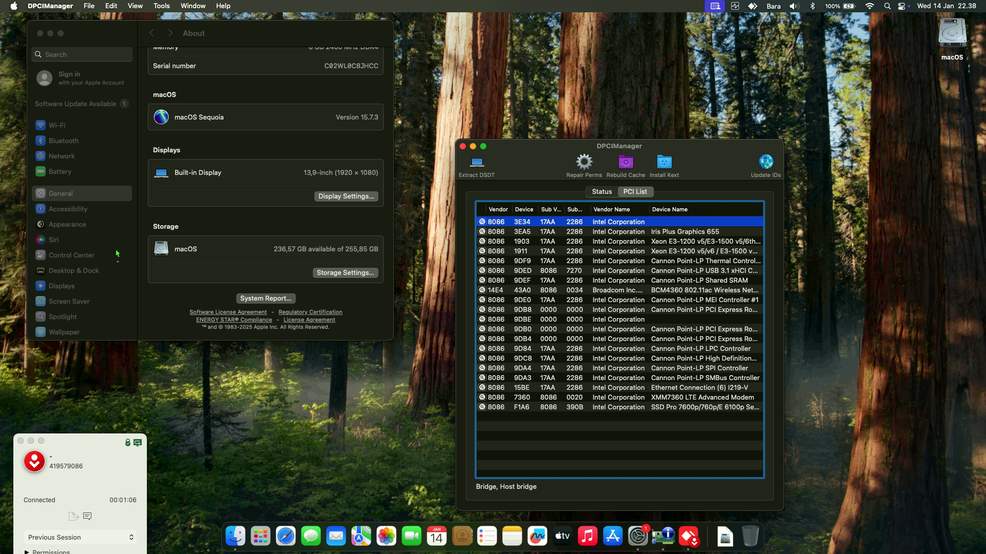 Lenovo Thinkpad T490S 2nd [WhiskeyLake   Intel UHD 620 + PS2]   OpenCore 1
